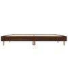 vidaXL Bettgestell Braun Eichen-Optik 135x190 cm Holzwerkstoff