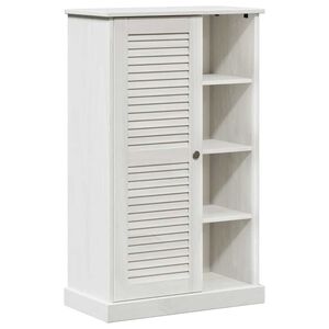 vidaXL Badezimmer Schrank mit Speicher VIGO Weiß 67,5 x 34 x 110 cm