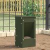 vidaXL Kaninchenf&uuml;tterer Olive Gr&uuml;n 12,5 x 12,5 x 25 cm