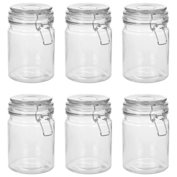 vidaXL Vorratsgl&auml;ser mit B&uuml;gelverschluss 6 Stk. 750 ml