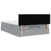 vidaXL Ottoman-Bett mit Matratze Hellgrau 140x200 cm Stoff