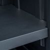 vidaXL Garten-Schrank Schwarz 89 x 54 x 190 cm Kunststoff