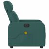 vidaXL Massagesessel Elektrisch Dunkelgr&uuml;n Stoff