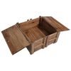 vidaXL Couchtisch 65x65x38 cm Altholz Massiv