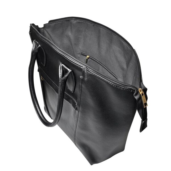 Quadratische Damentasche Schultertasche Handtasche Schwarz