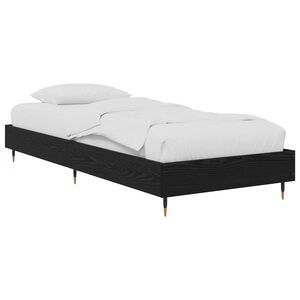 vidaXL Bettrahmen Schwarz Eichen-Optik 80 x 200 cm Holzwerkstoff