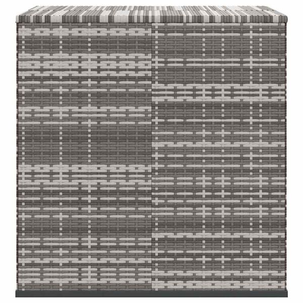 vidaXL Garten-Kissenbox PE Rattan 100x97,5x104 cm Grau