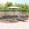 vidaXL 6-tlg. Garten-Sofagarnitur aus Paletten mit Kissen Akazienholz