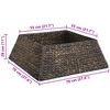 vidaXL Weihnachtsbaumkragen Schwarz 70 x 70 x 28 cm Wasserhyazinthe