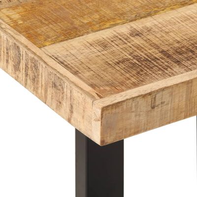 vidaXL Bank 160 cm Raues Mangoholz und Stahl