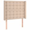 vidaXL Boxspringbett mit Matratze & LED Cappuccino-Braun 100x200cm