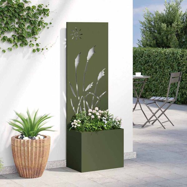 vidaXL Garten Sichtschutz-Leinwand Olivgr&uuml;n 50 x 140 cm