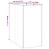 vidaXL Pflanzgef&auml;&szlig; Anthrazit 40x80x80 cm Stahl