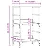 vidaXL B&uuml;cherschrank Artisan-Eiche 50x33x82 cm Holzwerkstoff