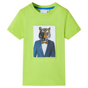 vidaXL Kinder-Kurzarmshirt Limette 116