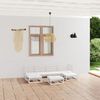 vidaXL 7-tlg. Garten-Lounge-Set Massivholz Kiefer