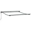 vidaXL Einziehbare Markise Grau und Anthrazit 350 x 250 cm