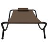 vidaXL Gartenbett Braun 200&times;90 cm Stahl