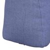 vidaXL R&uuml;cken Kissen Jeans blau 45 x 24 x 50 cm Stoff