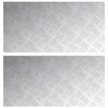 vidaXL Treppe Tritt Rechtwinklig 2 pcs Silber 80 x 40 cm Aluminium