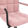 vidaXL Esszimmerst&uuml;hle 2 Stk. Drehbar Rosa Samt