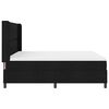 vidaXL LED Boxspringbett mit Matratze Schwarz 180 x 200 cm Stoff
