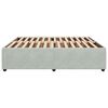 vidaXL Bettgestell ohne Matratze Hellgrau 200x200 cm Samt