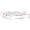 vidaXL Bettgestell ohne Matratze Sonoma-Eiche 160x200 cm Holzwerkstoff