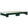 vidaXL Tagesbett Ausziehbar mit Schubladen Dunkelgr&uuml;n 100x200 cm Samt