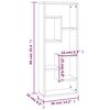 vidaXL Wandregal Braun Eichen-Optik 36x16x90 cm Holzwerkstoff