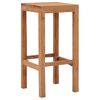 vidaXL Barhocker 4 Stk. Massivholz Teak