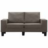 vidaXL Sofa Taupe 2-Sitzer Stoff