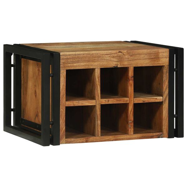 vidaXL Weinregal 2 pcs 46 x 35 x 27,5 cm Massivholz Akazie