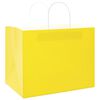 vidaXL Papiertragetaschen 250 Stk. mit Henkeln Gelb 32x22x24 cm