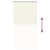 vidaXL Verdunkelungsrollo Cremewei&szlig; 85x150cm Stoffbreite 80,7 cm