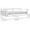 vidaXL Tagesbett mit Matratze Schwarz 90x200 cm Samt