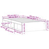 vidaXL Bettgestelll Wei&szlig; 100x200 cm