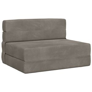 vidaXL Klappsofa Bett Hellgrau 70 x 80 x 60 cm Stoff