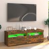 vidaXL TV-Schrank mit LED-Leuchten R&auml;uchereiche 120x35x40 cm