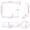 vidaXL Esstischbeine U-Form 2 Stk. Naturstahl 100x(72-73) cm Stahl
