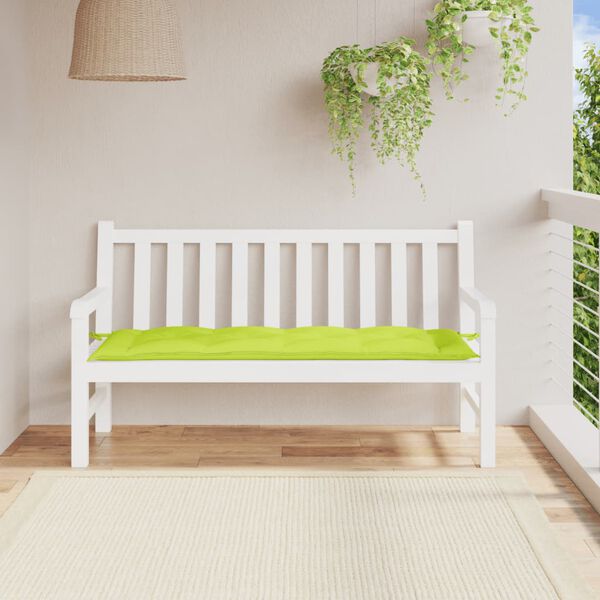 vidaXL Gartenbank-Auflage Hellgr&uuml;n 150x50x7 cm Oxford-Gewebe