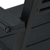 vidaXL Gartenst&uuml;hle 2 Stk. Schwarz HDPE Holz-Optik