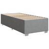 vidaXL Bettgestell ohne Matratze Hellgrau 80x200 cm Stoff