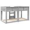 vidaXL Etagenbett f&uuml;r Kinder Graues Sonoma 90 x 190 cm Holzwerkstoff