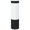vidaXL Au&szlig;enwandleuchte 2 pcs Schwarz 12 x 8,5 x 27 cm
