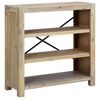 vidaXL B&uuml;cherregal 3 B&ouml;den 80x30x80 cm Massivholz Akazie
