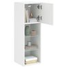 vidaXL TV-Schr&auml;nke mit LED-Leuchten 2 Stk. Wei&szlig; 30,5x30x90 cm