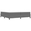 vidaXL Bettrahmen mit Matratze Hellgrau 200 x 200 cm Stoff