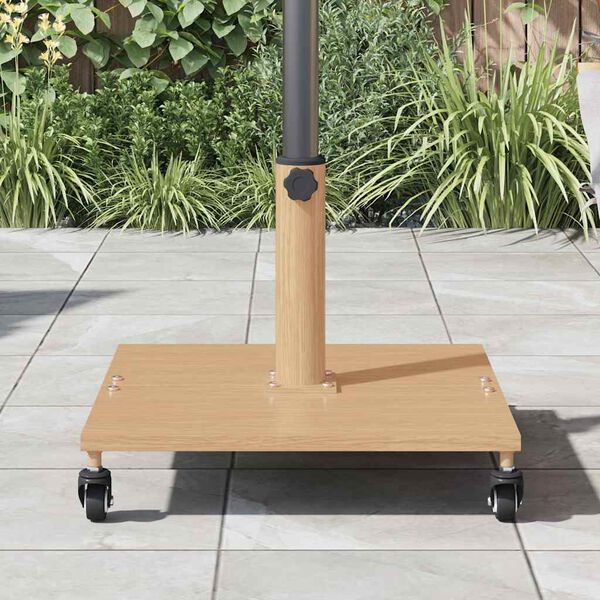 vidaXL Sonnenschirmst&auml;nder Helles Holz 45 x 45 x 31,5 cm