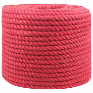 vidaXL Juteseil 10 mm Rot 100% Tossa Jute